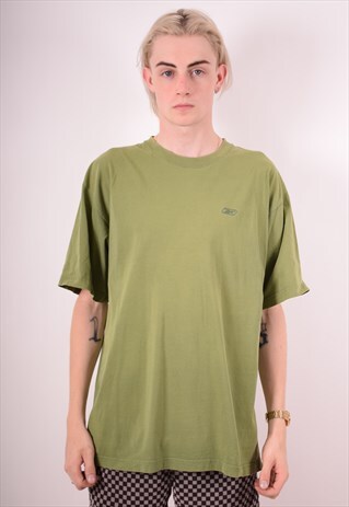 REEBOK MENS VINTAGE T-SHIRT TOP XL GREEN 90S