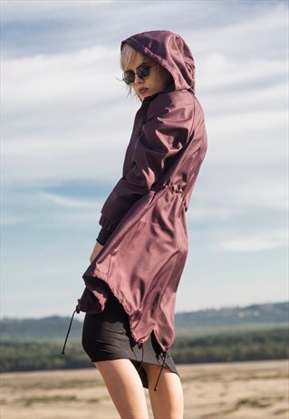 BURGUND PARKA COAT