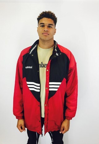 ADIDAS NIKE BIG LOGO SPELLOUT PUFFER COAT