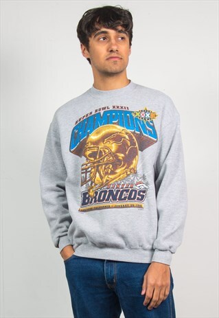 VINTAGE NFL SWEATSHIRT DENVER BRONCOS SUPER BOWL CHAMPIONS