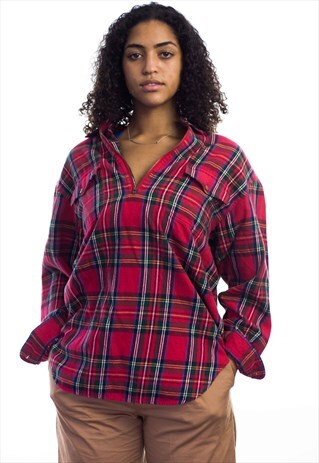 VINTAGE RALPH LAUREN FLANNEL SHIRT 90S M 11.4