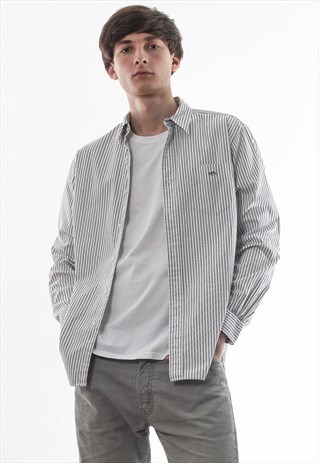 VINTAGE POLO RALPH LAUREN WHITE BLACK STRIPED LONG SLEEVE