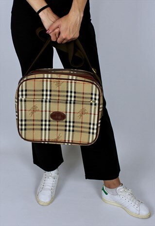 80S BURBERRY BURBERRYS VINTAGE BAG UNISEX RARE