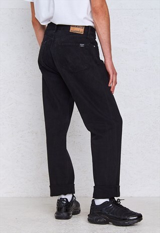 VINTAGE BLACK BIG STAR DENIM JEANS