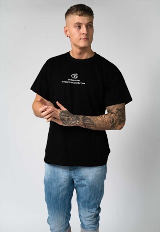 BLACK OVERSIZED BASIC T-SHIRT