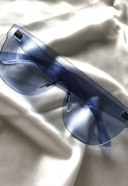 Blue Y2K Colored Lens Sunglasses