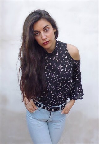VINTAGE FLORAL BLOUSE