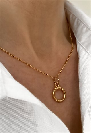 FLAWLESS EDGE - BOBBLE CHAIN NECKLACE WITH INFINITY PENDANT