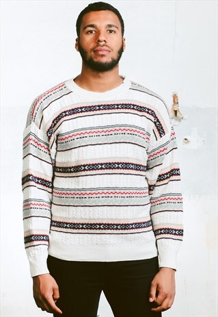 VINTAGE 90S PATTERNED JUMPER