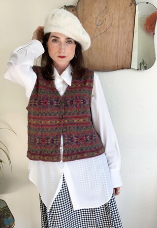 BOHO KNITTED CARDIGAN VEST TANK TOP