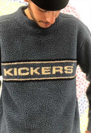 VINTAGE 90S KICKERS SHERPA FLEECE JUMPER