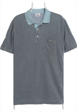Lacoste 90's Button Up Short Sleeve   Polo Shirt Medium (mis