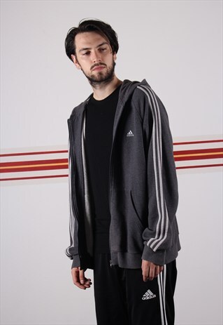 ZIPPED ADIDAS HOODIE