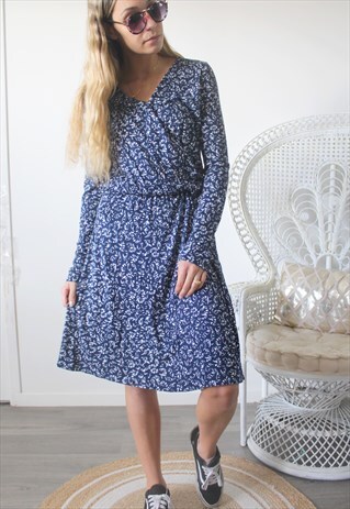 VINTAGE DRESS PRINTED