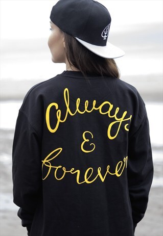 ART DISCO 'ALWAYS & FOREVER' BLACK SWEATSHIRT