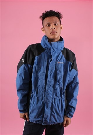 BERGHAUS BLACK AND BLUE BERGHAUS GORE-TEX COAT