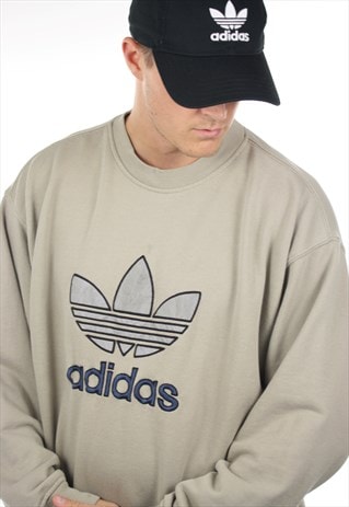 VINTAGE 80S ADIDAS BIG LOGO SWEATSHIRT JUMPER