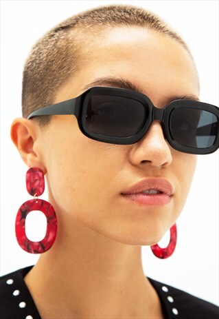 BLAKE - SOFT SQUARE 90'S INSPIRED RETRO SUNGLASSES