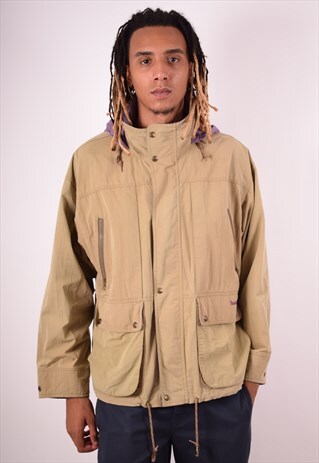 TIMBERLAND MENS VINTAGE JACKET SMALL KHAKI 90S