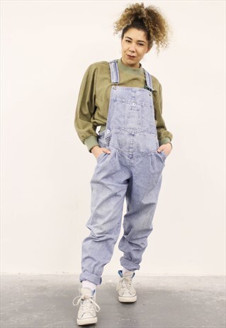 VINTAGE BLUE DENIM DUNGAREES