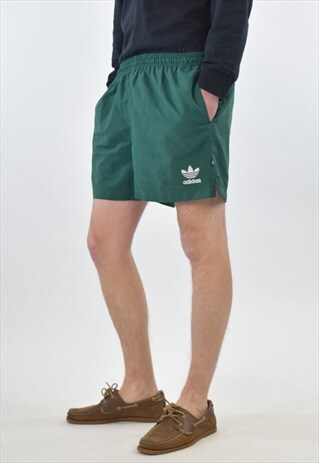 VINTAGE GREEN ADIDAS SPORTS SHORTS