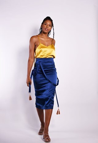 SATIN STRETCH SKIRT