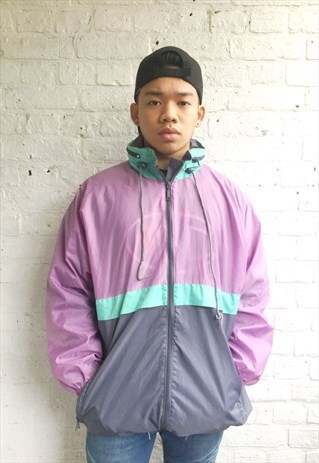 PRINTED WINDBREAKER/SHELL JACKET (1990'S)