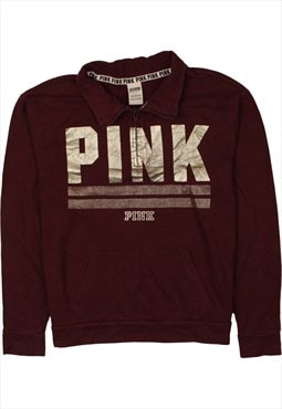 Vintage 90's Pink Victoria's Secret Sweatshirt Quater Zip