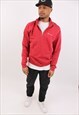 VINTAGE CHAMPION DARK RED QUARTER ZIP SWEATSHIRT
