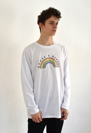 G&G UNISEX L/S PASTEL RAINBOW