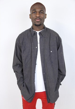 VINTAGE CAMEL DARK GREY SHIRT