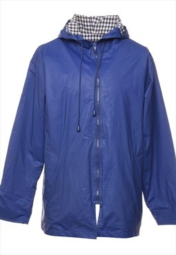 Vintage Blue Raincoat - S