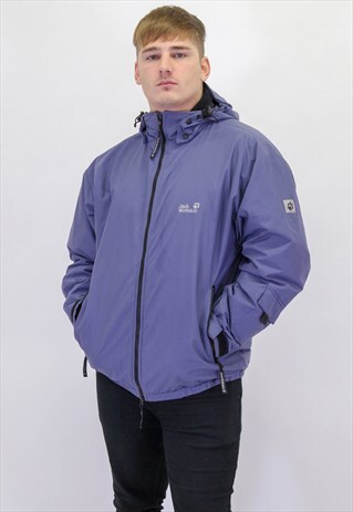 VINTAGE JACK WOLFSKIN COAT IN BLUE