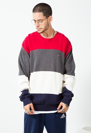VINTAGE 80S TOMMY HILFIGER KNIT JUMPER / S546