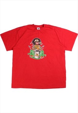 Vintage 90's Fruit of the Loom T Shirt Reggae Short Sleeve