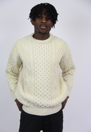 VINTAGE ARAN JUMPER