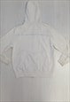 00S HOODIE JACKET WHITE BLUE COTTON