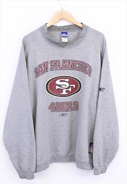 Vintage NFL Reebok 49ers Sweatshirt Grey With Sports Logo