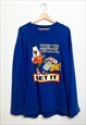 VINTAGE 90S WHEN YOU NEED MONEY BLUE SWEATSHIRT 