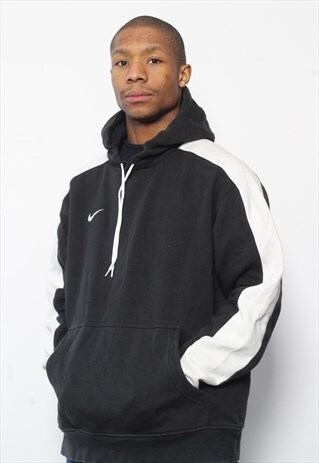 VINTAGE NIKE LOGO HOODIE BLACK