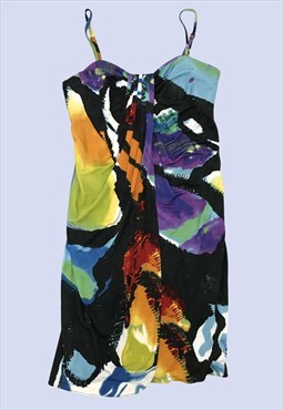 Ted Baker Multicoloured Dress Womens UK12 Abstract Pattern 