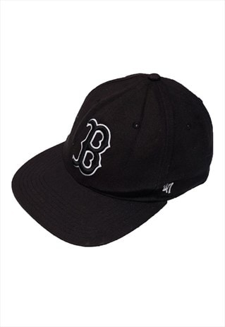 Vintage MLB Boston Red Sox Black Snapback Cap Mens