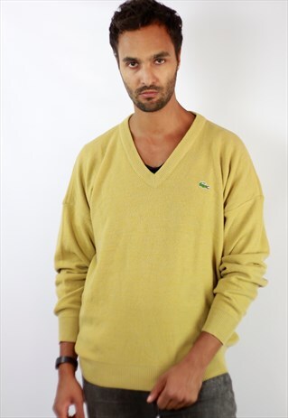 VINTAGE LACOSTE WOOL SWEATER YELLOW