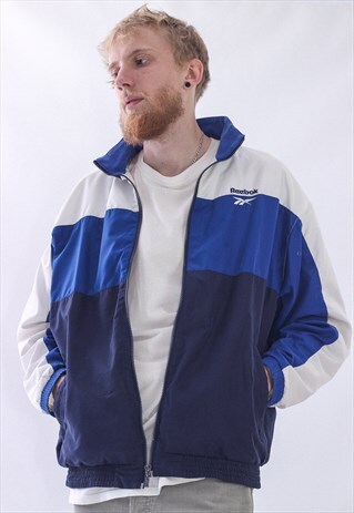 VINTAGE MENS REEBOK LOGO WINDBREAKER SUIT JACKET