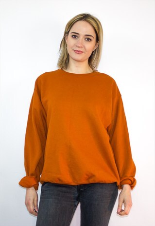 VINTAGE OVERSIZED ORANGE SWEATSHIRT