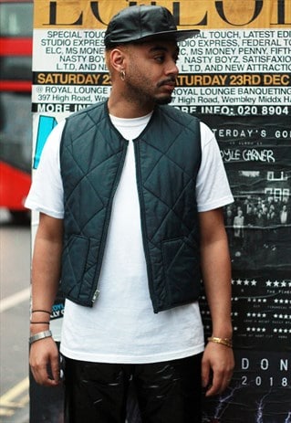 VINTAGE GMA GREEN VEST BODYWARMER