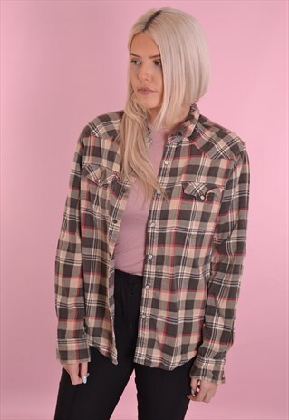 CHECK FLANNEL SHIRT GRS232