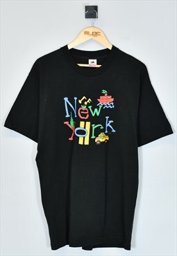 Vintage 1990's New York T-Shirt Black XLarge