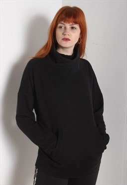 Vintage DKNY Turtle Neck Sweatshirt Black
