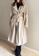 Vintage Oversized Neutral Trench Coat